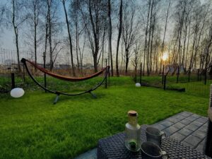 ogródek w mieszkaniu do wynajęcia widok na zieleń mały lasek
