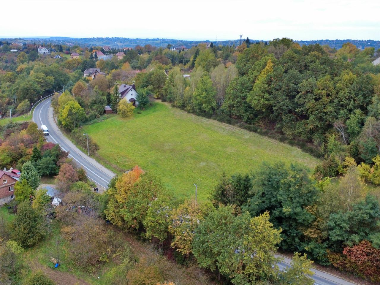 widokowa działka na sprzedaż Jankowa/ Raciborsko gmina Wieliczka pod dom południowy stok