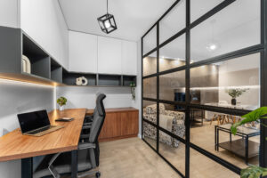 gabinet do pracy zdalnej mieszkanie Krakow home office Livio