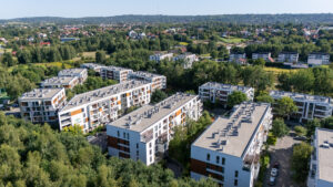 zdjęcie osiedla Wieliczka Park z lotu ptaka