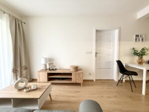 salon w stylu boho przytulne wnętrze mieszkanie do wynajęcia najem