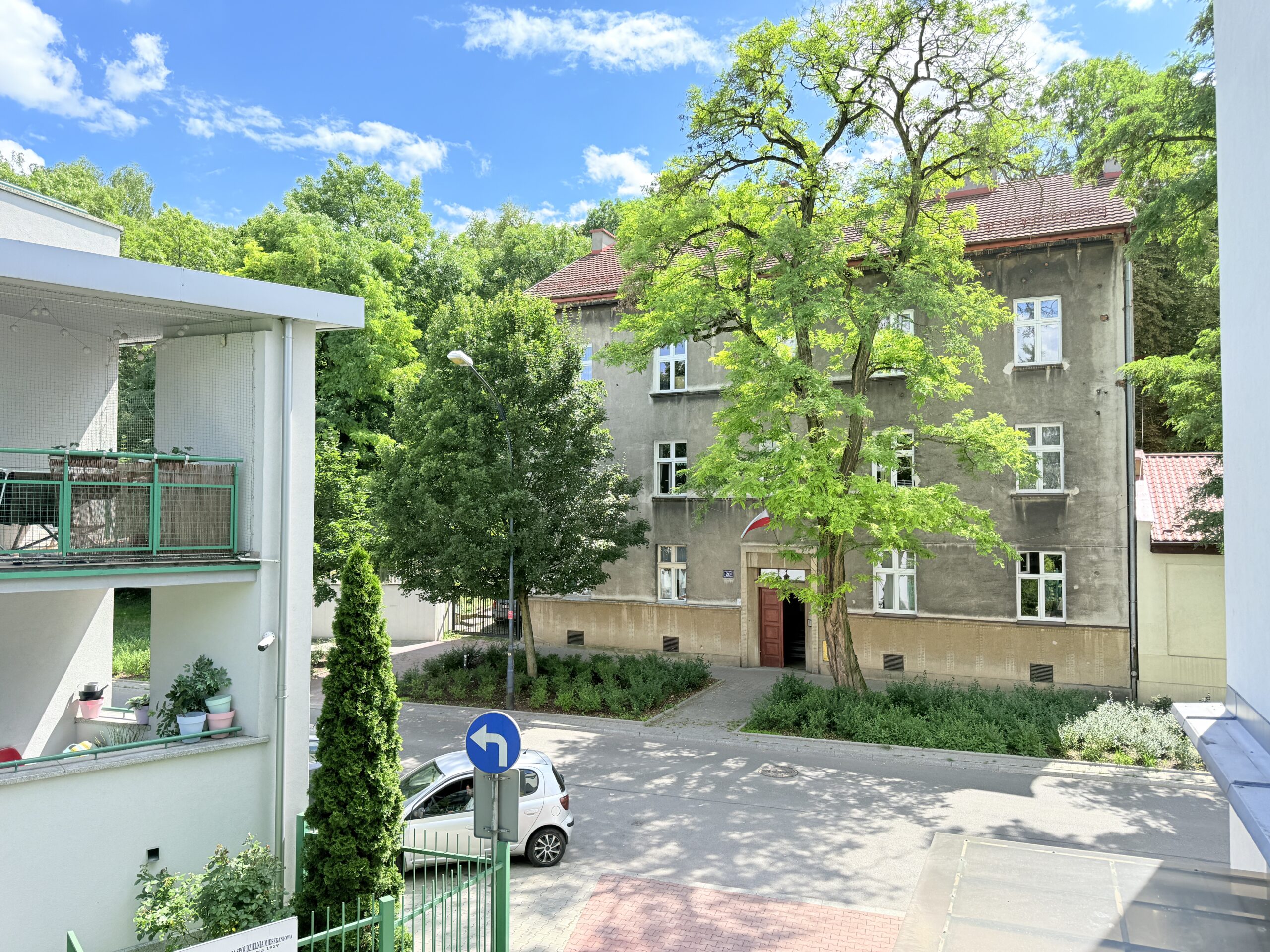 Budynek / okolica mieszkanie Kraków Rękawka budynek kawalerka Kraków Podgórze okolica mieszkanie blisko Parku Bednarskiego Kraków Stare Podgórze Kraków okolica mieszkania