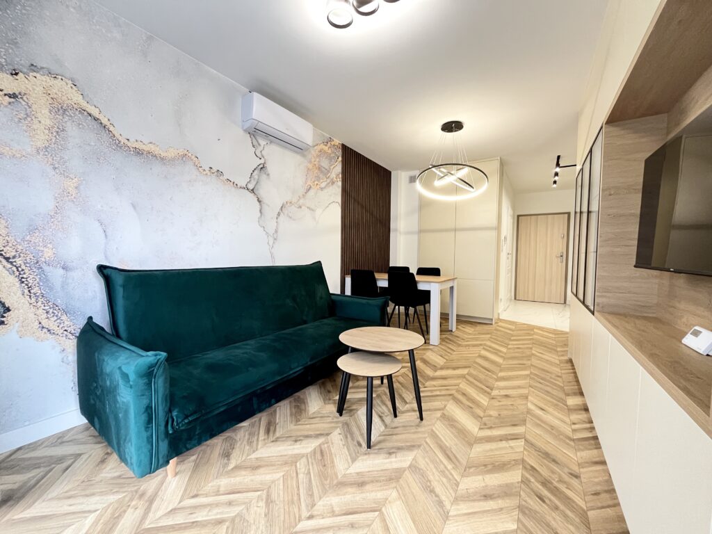 Salon z aneksem – mieszkanie Wieliczka Park Verde – Livio