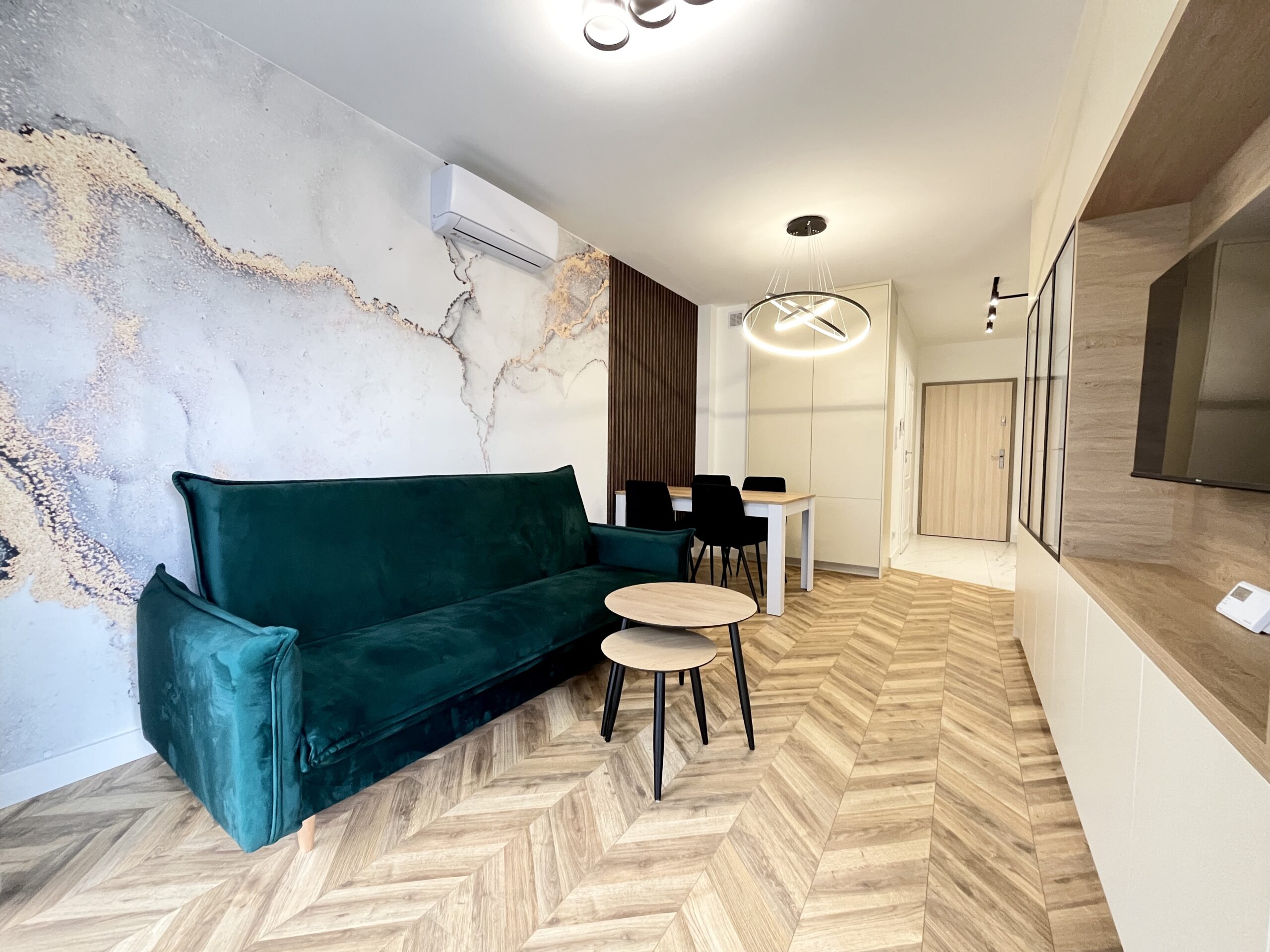Salon z aneksem – mieszkanie Wieliczka Park Verde – Livio