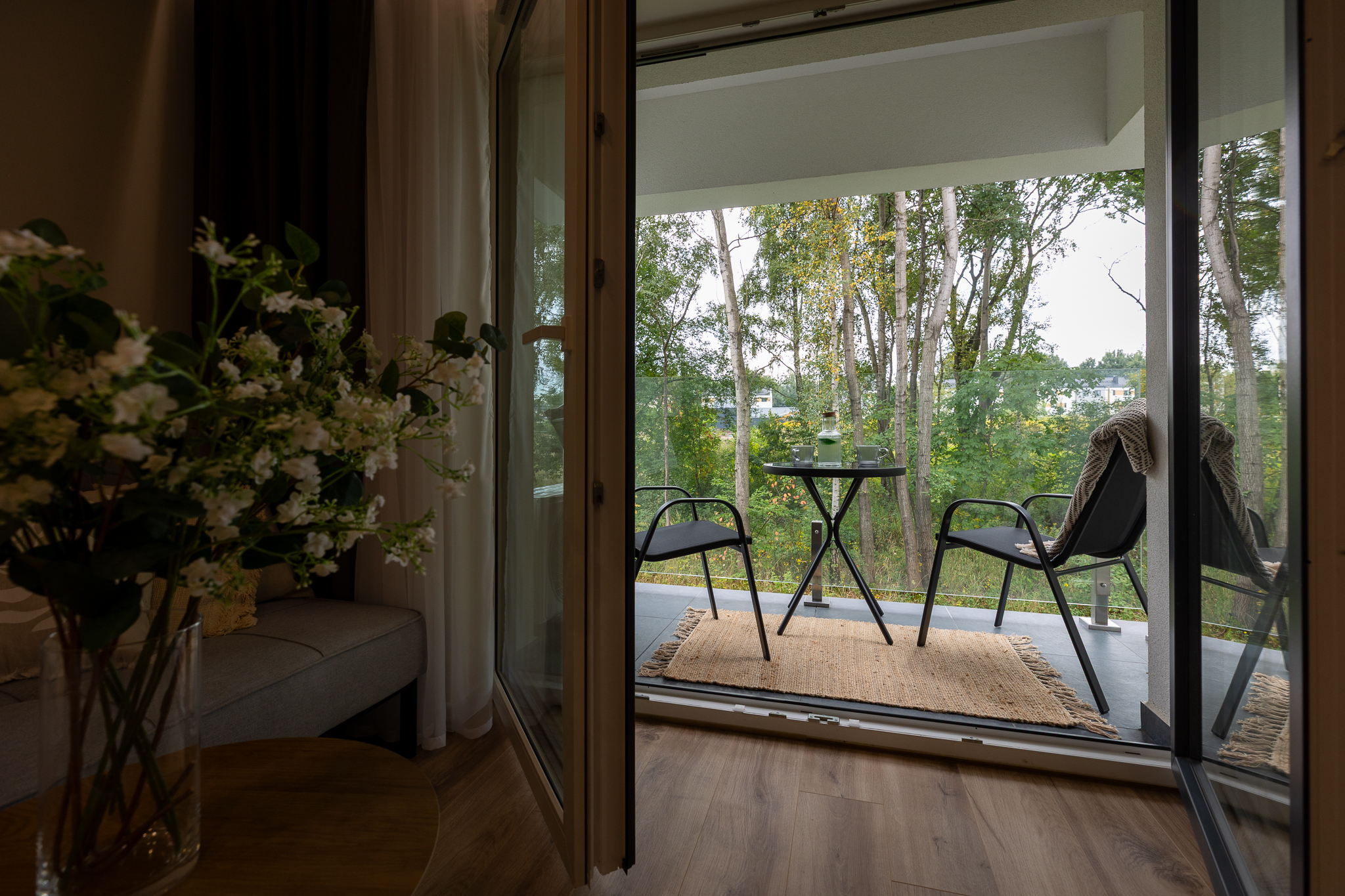 widok na balkon