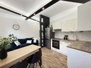 salon w mieszkaniu na wynajem Myslenice Zarabie Livio biuro nieruchomosci Myslenice