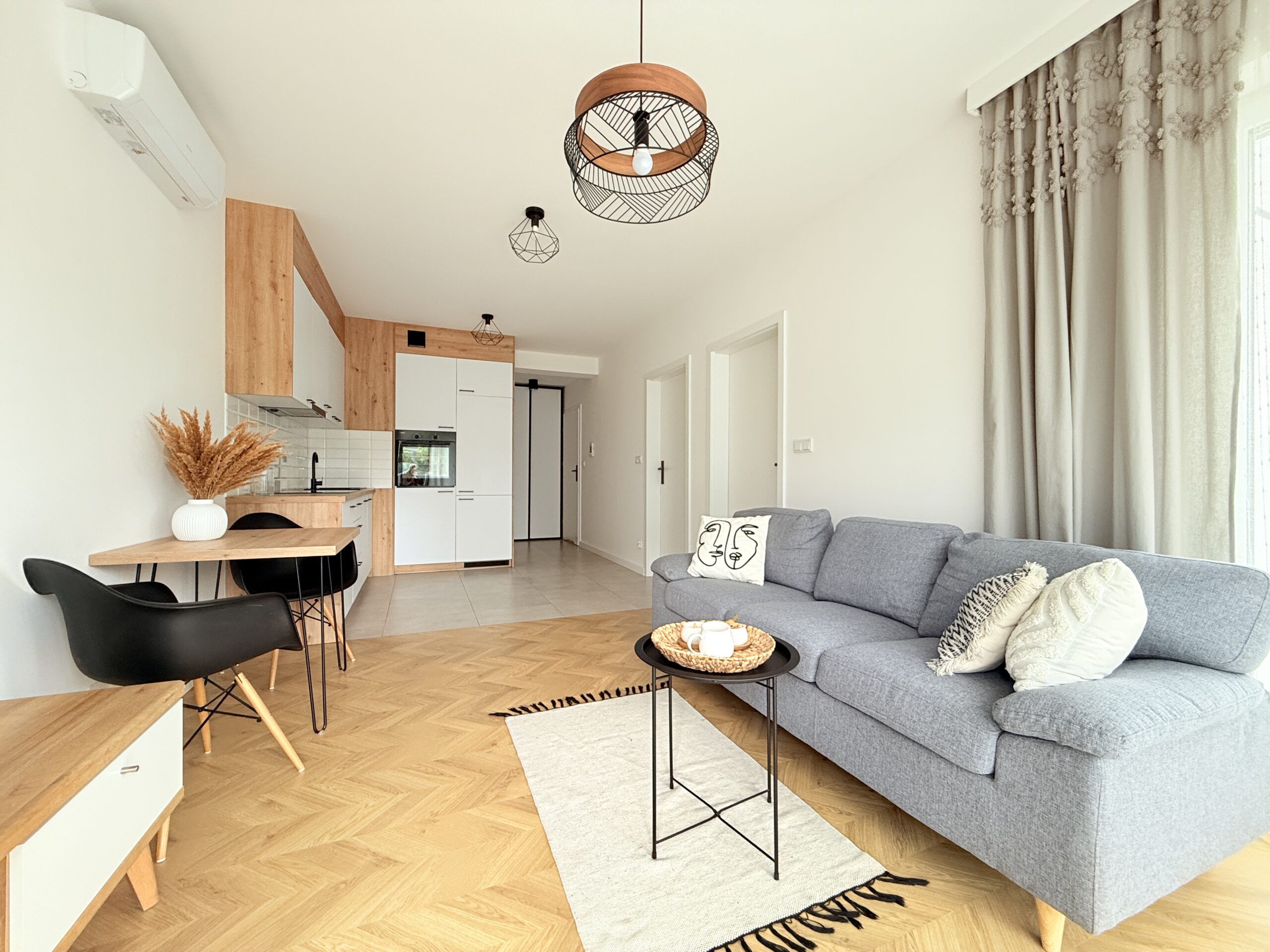 komfortowy salon mieszkanie 42m2 Wieliczka Verde wynajem Livio