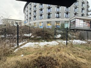 ogród przy mieszkaniu Kraków Ruczaj parter wynajem