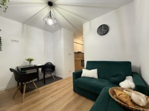 salon z kuchnią mieszkanie Kraków Ruczaj Konopczyńskiego wynajem parter