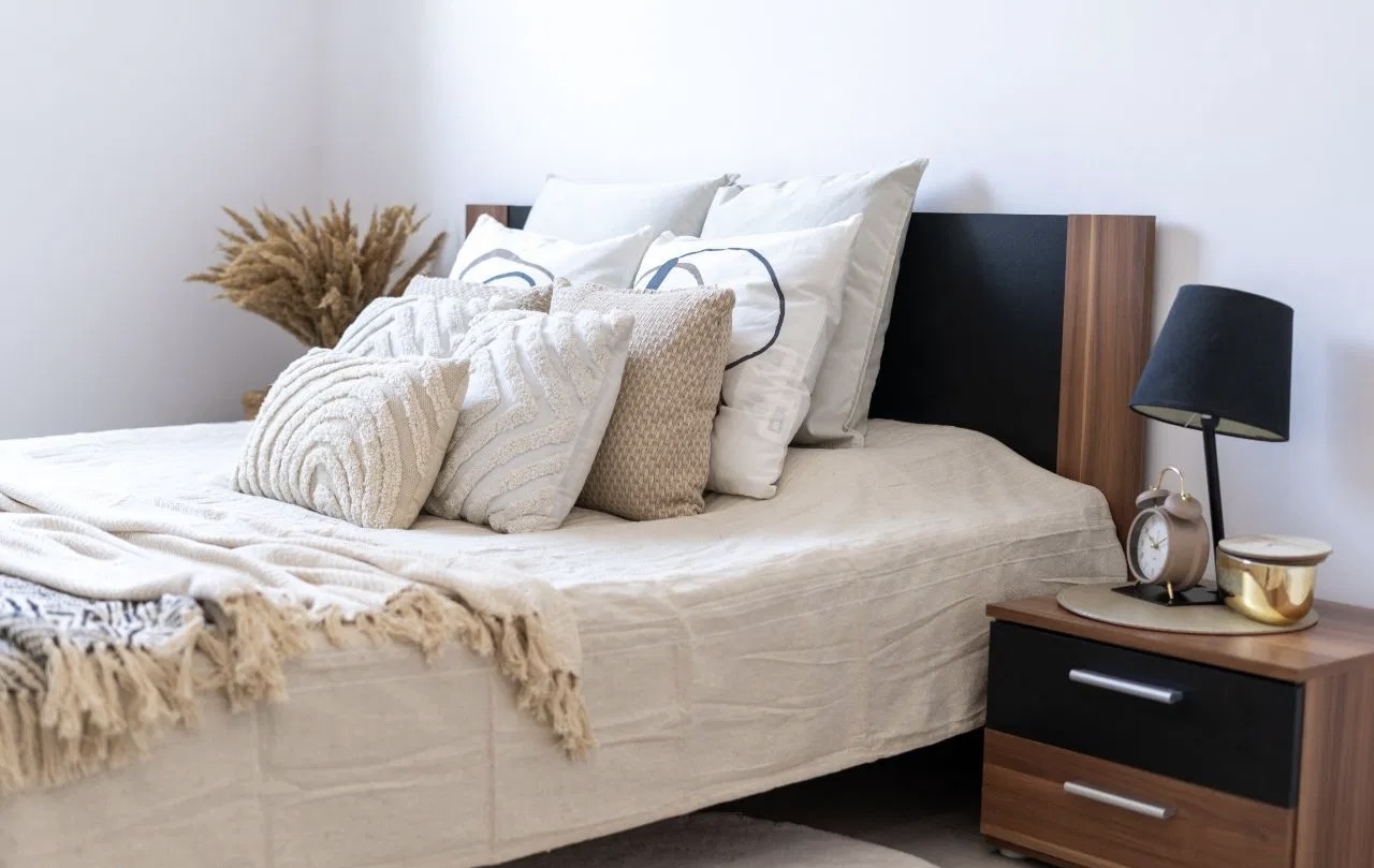 sypialnia nieruchomości na sprzedaż homestaging Wieliczka i okolice Kraków
