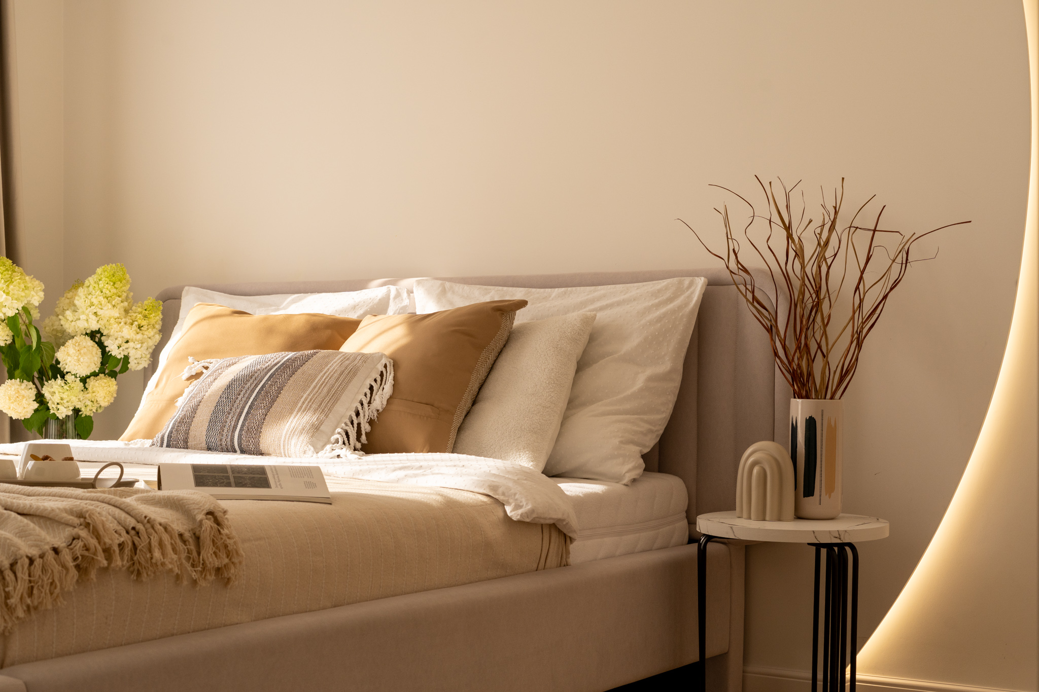 przytulna sypialnia home staging Wieliczka 
